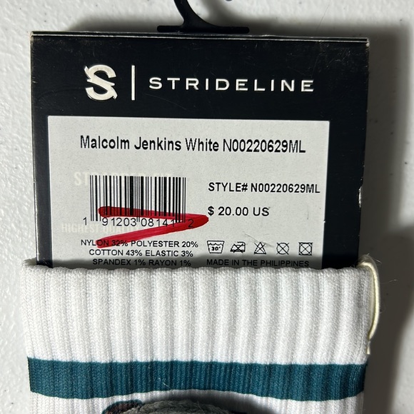 Malcolm Jenkins White N00220629ML Socks - Picture 8 of 8